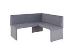 Möbelix , Grau , Textil , Buche , massiv , L-Form , 167x147 cm , Esszimmer, Bänke, Eckbänke