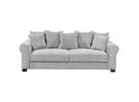 Mid.you , Hellgrau , Textil , Füllung: Polyester,Polyester , 247x95x125 cm , Stoffauswahl, Liegefunktion, Rücken echt , Wohnzimmer, Sofas & Couches, Schlafsofas, Schlafsofas