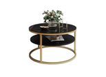 COUCHTISCH CIRI SLIM GLASS mit Regal