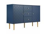 SIDEBOARD Blau 82/40/120 cm
