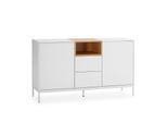 SIDEBOARD Nieve 2 türen 2 schubladen Weiß