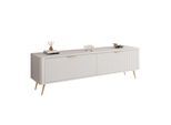 TV-UNIT SCARLETT 2D 163 CM BEIGE + GOLD