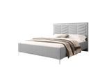 POLSTERBETT AURORA II 140x200 mit Bettkasten Boston Light Grey