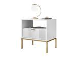 NACHTTISCH CORTADO GOLD S54 WEISS