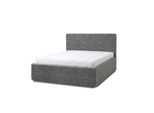 Letti Moderni Polsterbett Puro Grande 180x200 in Plüsch Cement Green Gray
