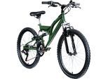 Galano FS180 Jugendfahrrad 24 Zoll Mountainbike 130 - 145 cm 21 Gänge Mädchen Jungen Fahrrad ab 8 Jahre MTB Fully Jugendrad V-Brakes