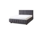 Letti Moderni Polsterbett Reta 180x200 in Plüsch Ash Warm Gray