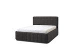 Letti Moderni Polsterbett Quadro Grande 160x200 in Plüsch Anthracite