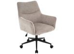 Möbelix , Grau, Schwarz , Metall, Textil , 64x98x68 cm , Sitzfläche 360° drehbar , Büromöbel, Bürostühle, Chefsessel