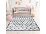 Teppich CARPET CITY "YOUNG964", grau, B:160cm H:11mm L:230cm, Polypropylen (PP), Teppiche, Teppich, Moderner Jugend- Kinder Teppich, ideal für Jugendzimmer