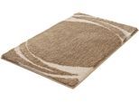 Badematte KLEINE WOLKE "»Mystic«, Badvorleger, Badezimmer Teppich", taupe, H:25mm, Polyacryl, Badematten, Badematte, Badteppich, modernes Design, Hoch-Tief Effekt, rechteckig & rund