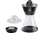 BOSCH Zitruspresse "VitaStyle MCP72GPB, 1,0l Glas-Karaffe, spülmaschinengeeignete Teile", schwarz, B:17cm H:31cm T:17cm, Entsafter, Universal-Presskegel für kleine und große Früchte, schwarz