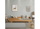 P & B Bodenbett , Honig , Holz , Kiefer,Kiefer , massiv,massiv , 90x200 cm , FSC MIX , bodentiefer Einstieg , Baby- und Kindermöbel, Kinderzimmer & Jugendzimmer, Kinderbetten, Bodenbett