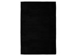 Teppich KAYOOM "Chaplin 545", schwarz, B:160cm H:22mm L:230cm, Polyester, Teppiche, Teppich, Kurzflor, Modernes Muster, Uni, Fußbodenheizungsgeeignet, Wohnzimmer