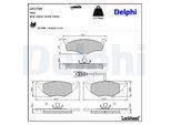 DELPHI Bremsbelagsatz, Scheibenbremse lp1736 für Audi