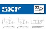 SKF Bremsbelagsatz, Scheibenbremse vkbp91349a für HONDA