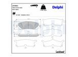 DELPHI Bremsbelagsatz, Scheibenbremse lp3961 für LEXUS