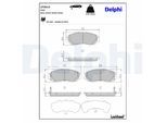 DELPHI Bremsbelagsatz, Scheibenbremse lp3613 für HONDA