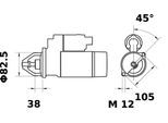 MAHLE Starter ms266 für Volvo MWM