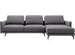 Ecksofa "CR.414, Designecksofa, Polsterecke, Breite 300cm, L-Form", grau (lichtgrau, schwarzgrau), B:280cm H:91cm T:172cm, CREATION BY ROLF BENZ, Sofas, Ecksofa, wahlweise aus feinstem Rindsleder oder hochwertigem Chenille
