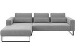 Ecksofa MUSTERRING "JUSTB PM100, stilvoller Lounge-Komfort von Musterring", grau (platin), B:292cm H:88cm T:185cm, 100% Polyester, Sofas, Ecksofa, Kollektion Bettina Zimmermann, optionaler Sitzvorzug & Fuß-Auswahl