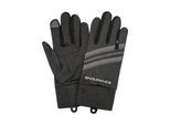 Laufhandschuhe ENDURANCE "New South Wales", Damen, Gr. L, schwarz (schwarz, meliert), 92% Polyester, 8% Elasthan, mehrfarbig, Handschuhe, mit Reflektoren