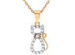 Kettenanhänger LADY, gold (gelbgold 375), Schmuckanhänger, Damen, Gelbgold 375, Kettenanhänger