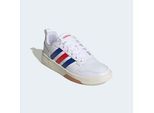 Sneaker ADIDAS SPORTSWEAR "COURTWAVE", Herren, Gr. 43, cloud weiß, royal blau, better scarlet, Synthetik, Schuhe Sneaker