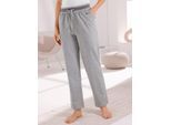 Wellnesshose FEEL GOOD, Damen, Gr. 24/25, Kurzgrößen, grau, meliert, anthrazit, 50% Baumwolle, 50% Polyester, unifarben, Hosen