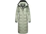 Steppmantel NAVAHOO "Isalie", Damen, Gr. L (40), grün (hellmint), Oberstoff: 100% Polyester. Futter: 100% Polyester. Wattierung: 100% Polyester. Ärmelfutter: 100% Polyester, oversize wadenlang, Ärmel ohne Ärmelschlitz Rippstrickbündchen mit innenliegendem Gummizug, Mäntel Steppmantel, zeitloser Wintermantel mit abnehmbarer Kapuze