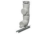 Bertrams Polyline EW MFB Kondensatanschluss 40SOM125 Ø 125, Abflussanschluss d= 40mm