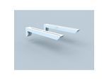 Bertrams Polyline LAS Wandkonsole 41K450 Wandabstand bis 450 mm, für DN 80/125, weiß
