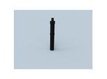 Bertrams Polyline LAS Dachaufsatz 41DAK400-80S DN 80/125, schwarz, 400 mm über Dach