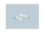 Bertrams Polyline LAS Verlängerungswinkel 41WH350 Wandabstand 250-350 mm, für DN 80/125, weiß