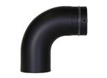 Bertrams Pelletino Bogen 10BG90-100G 100 x 0,6 mm, gussgrau, 90°, ohne Reinigungsöffnung, glatt