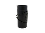 Bertrams ST-Pu Segmentbogen 08SBV-RV-150L Ø 150 mm, 3-tlg, frei verstellbar 0-90°, pulverbeschichtet, schwarz