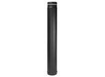 Bertrams Pelletino Rohr 10RLV750-100S 750 mm, verstellbar, 100 x 0,6 mm, schwarz