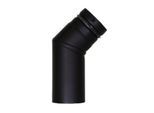 Bertrams Pelletino Bogen 10SB45-80M 45°, ohne Reinigungsöffnung, 80 x 0,6 mm, mattschwarz