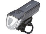Fahrrad-Frontlicht PROPHETE "LED-Akkuscheinwerfer, 30/15LUX", schwarz, Fahrradlampen