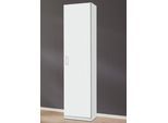 Kleiderschrank PRIESS "Bilbao", weiß, B:48cm H:193cm T:36cm, Holzwerkstoff, Schränke, Kleiderschrank, Türanschlag links oder rechts