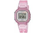 Chronograph, rosa (rosa (transparent)), CASIO TIMELESS COLLECTION, Armbanduhren, Kinder, Chronograph, Quarzuhr, Armbanduhr, Digitaluhr, Geschenkidee, Geburtstag,Schulanfang