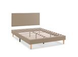 POLSTERBETT + kopfteil 150x190 cm Aura, Beige