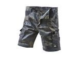 Arbeitsbundhose UNCLE SAM "Sam Shorts", Herren, Gr. 62, EURO, beige (camouflage), Obermaterial: 65% Polyester PES. 35% Baumwolle CO., Hosen