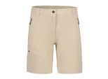 Trekkingshorts ICEPEAK "Icepeak Shorts Beaufort", Damen, Gr. 42, EURO-Größen, kitt, Stoff, 90% Polyester, 10% Elasthan, Hosen