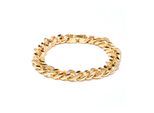 Luxenter Armband aus Metalllegierung und funkelnden Zirkonia, veredelt mit 18 Karat Gelbgold – Imfure