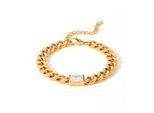 Luxenter Armband aus Zirkonia mit 18 Karat Gelbgold-Finish – Baelah