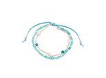 Luxenter-Armband, Athat aus Metalllegierung und Amazonit, 18K vergoldet