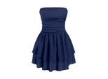 Strapless Rimpel Mini-jurk