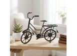 Dekoobjekt AMBIENTE HAUS "Deko Fahrrad - schwarz 27cm", schwarz, B:27cm H:20cm T:8cm, Eisen, Dekofiguren, Dekoobjekt, aus Metall