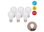 NÄVE LED-Leuchtmittel "Bobs", Energieeffizienz: F, transparent, L:10,8cm Ø:6cm, Leuchtmittel, LED 6er Set, Leuchtmittel,6xE27total8,3W, nicht dimmbar, LED-Leuchtmittel